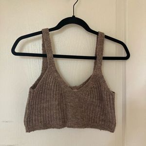 Hazel Moon Cropped Sweater Tank